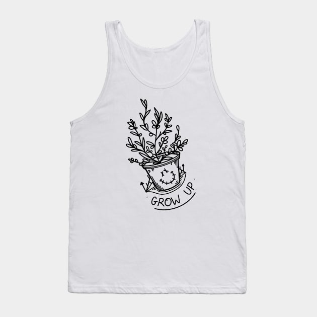 Grow Up Tank Top by P7 illustrations 